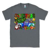 Charcoal Heather christmas truck Classic Tee - SublimationCraftShop