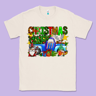 Christmas Truck Classic Tee Designed By Sublimationcraftshop