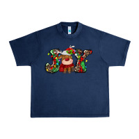 Navy joy christmas deer Urban Heavy Tee - MaliasSmallBusiness