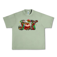 Oil Green joy christmas deer Urban Heavy Tee - MaliasSmallBusiness