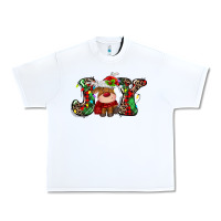 White joy christmas deer Urban Heavy Tee - MaliasSmallBusiness