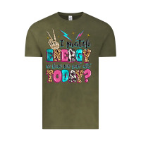 Vintage Olive i match energy so how we gon' act today Vintage Tee - MaliasSmallBusiness
