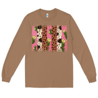 Toasted Coconut cactus leopard cowhide brush stroke Long Sleeve Tee - Artiststas