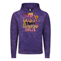 Cloud Purple im not bossy i just have leadership skills Vintage Hoodie - NancyCooperArtShop
