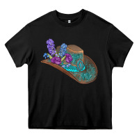Black cowboy hat Heavy Core Tee - AdoDesignShop