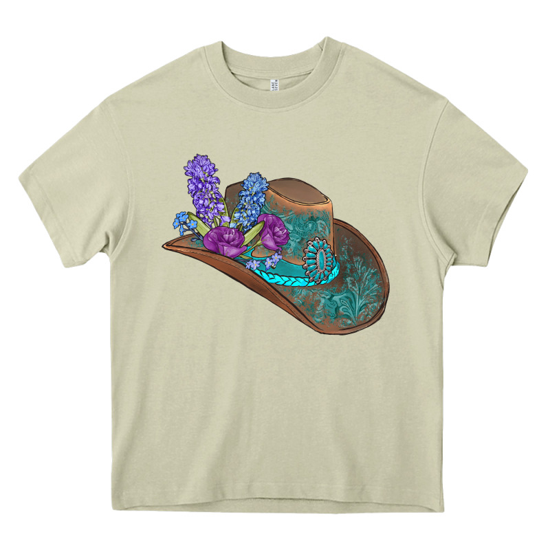 Cowboy Hat Heavy Core Tee by AdoDesignShop | Teevron
