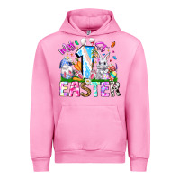 Fuchsia Pink My 1st Easter Urban Hoodie - CowhideDigitalArt