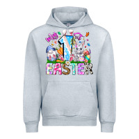 Heather Grey My 1st Easter Urban Hoodie - CowhideDigitalArt
