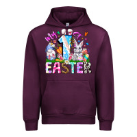 Mauve Wine My 1st Easter Urban Hoodie - CowhideDigitalArt