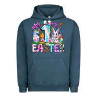 Pigment Midnight Navy My 1st Easter Urban Hoodie - CowhideDigitalArt