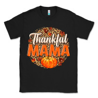 Black Thankful Mama Classic Tee - MaliasSmallBusiness