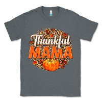 Charcoal Heather Thankful Mama Classic Tee - MaliasSmallBusiness