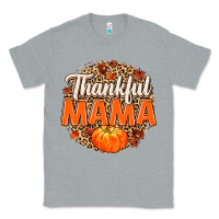 Heather Grey Thankful Mama Classic Tee - MaliasSmallBusiness