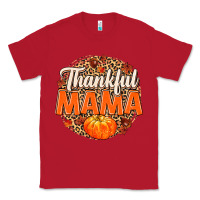 Red Thankful Mama Classic Tee - MaliasSmallBusiness