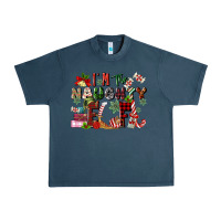 Midnight Navy im the naughty elf Urban Heavy Tee - MaliasSmallBusiness