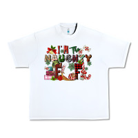 White im the naughty elf Urban Heavy Tee - MaliasSmallBusiness