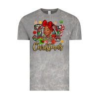 Cloud Rock christmas joy black woman Vintage Tee - MaliasSmallBusiness