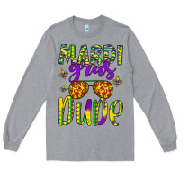 Heather Grey mardi gras dude Long Sleeve Tee - Artiststas