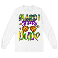 White mardi gras dude Long Sleeve Tee - Artiststas