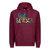 Burgundy girl mama Premium Hoodie - JahusDesignShop