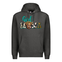 Charcoal Heather girl mama Premium Hoodie - JahusDesignShop