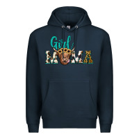 Navy girl mama Premium Hoodie - JahusDesignShop
