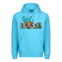 Ocean Blue girl mama Premium Hoodie - JahusDesignShop