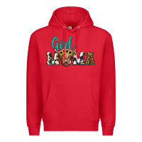 Red girl mama Premium Hoodie - JahusDesignShop