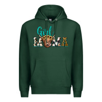 Sports Green girl mama Premium Hoodie - JahusDesignShop