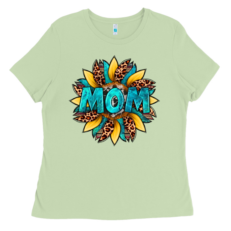 Sunflower Mom Leopard Ladies Tee by Artiststas | Teevron