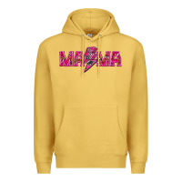 Antique Gold Mama neon lightning bolt mother's day Premium Hoodie - HowdyJamesFarm