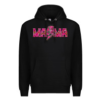 Black Mama neon lightning bolt mother's day Premium Hoodie - HowdyJamesFarm