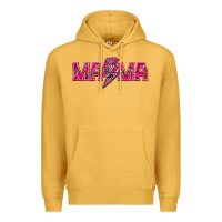 Mustard Mama neon lightning bolt mother's day Premium Hoodie - HowdyJamesFarm