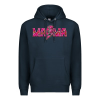 Navy Mama neon lightning bolt mother's day Premium Hoodie - HowdyJamesFarm