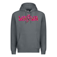 Rock Mama neon lightning bolt mother's day Premium Hoodie - HowdyJamesFarm