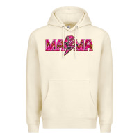 Sandshell Mama neon lightning bolt mother's day Premium Hoodie - HowdyJamesFarm