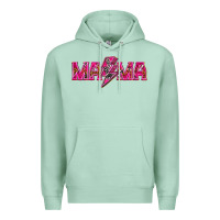 Seafoam Mama neon lightning bolt mother's day Premium Hoodie - HowdyJamesFarm
