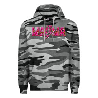 Slate Camo Mama neon lightning bolt mother's day Premium Hoodie - HowdyJamesFarm