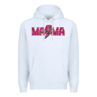 White Mama neon lightning bolt mother's day Premium Hoodie - HowdyJamesFarm