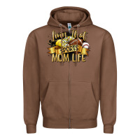 Chestnut livin that sports mom life Zipper Hoodie - CowGirlArtShop