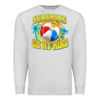 Dove Grey Sunshine on my mind Premium Sweatshirt - FaDigitalArtStudio