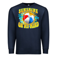 Navy Sunshine on my mind Premium Sweatshirt - FaDigitalArtStudio