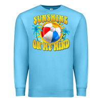 Ocean Blue Sunshine on my mind Premium Sweatshirt - FaDigitalArtStudio