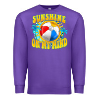 Purple Sunshine on my mind Premium Sweatshirt - FaDigitalArtStudio