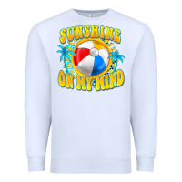 White Sunshine on my mind Premium Sweatshirt - FaDigitalArtStudio