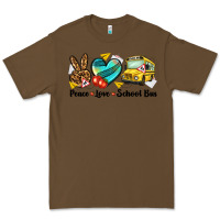 Cacao peace love school bus Premium Tee - NancyCooperArtShop