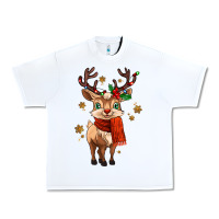 White reindeer in christmas Urban Heavy Tee - MaliasSmallBusiness