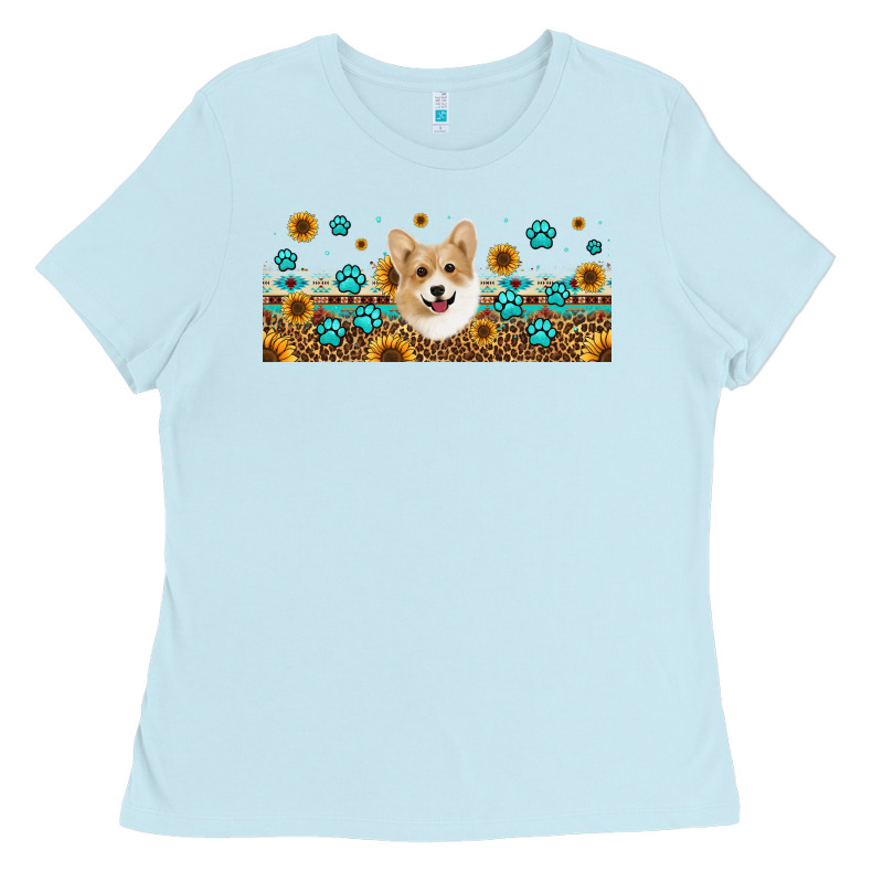Western Corgi Dog Ladies Tee by Jasminsmagicworld | Teevron