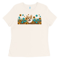 Bone western corgi dog Ladies Tee - Jasminsmagicworld