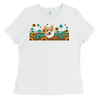 White western corgi dog Ladies Tee - Jasminsmagicworld